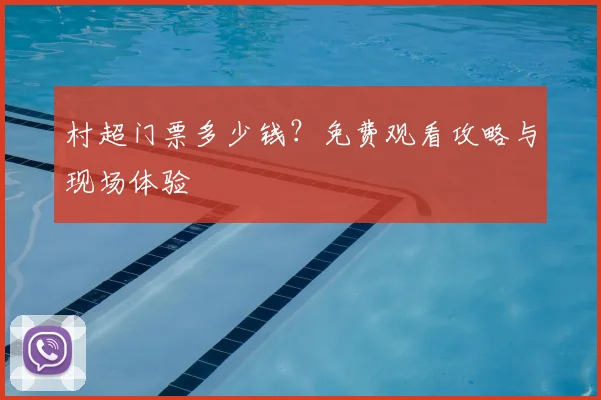 村超门票多少钱？免费观看攻略与现场体验